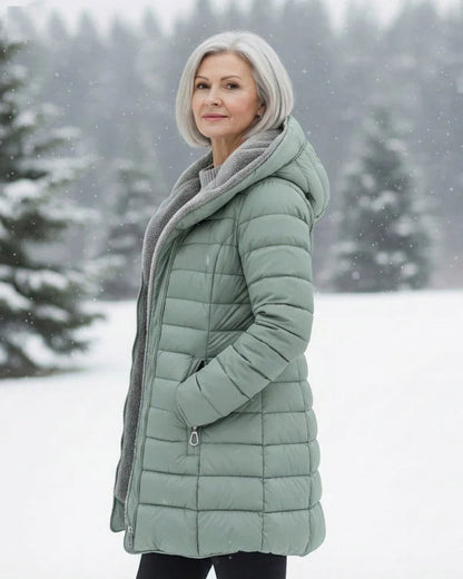 [BLACK FRIDAY SALE]Quilted coat with fleece lining