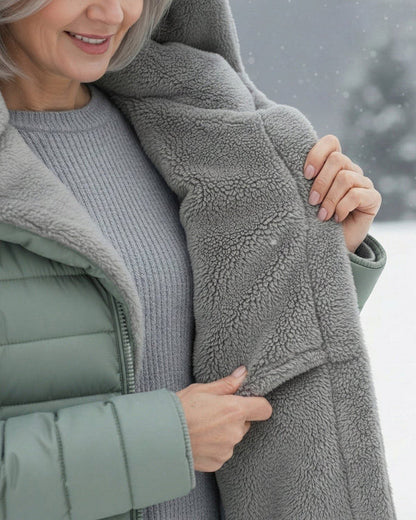 [BLACK FRIDAY SALE]Quilted coat with fleece lining
