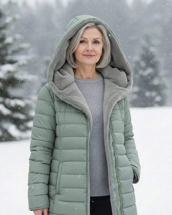 [BLACK FRIDAY SALE]Quilted coat with fleece lining