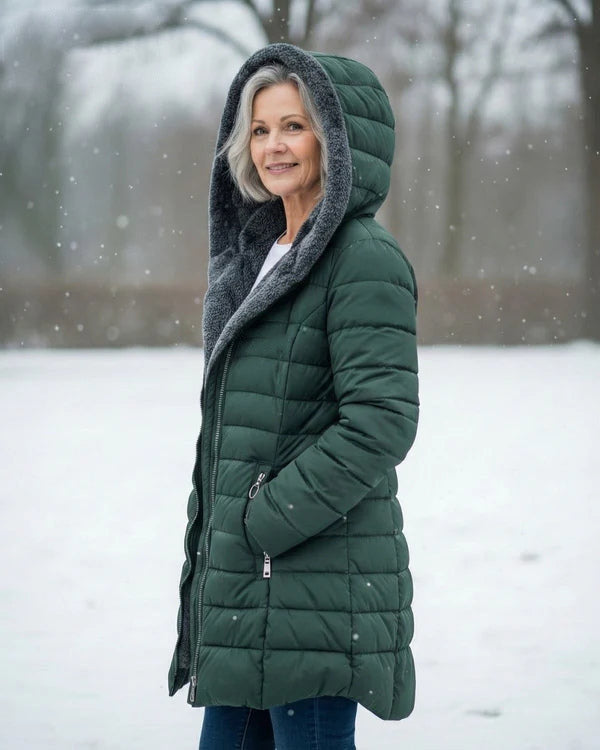[BLACK FRIDAY SALE]Quilted coat with fleece lining