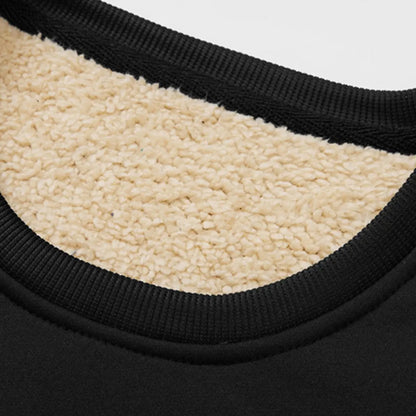🔥 BESTSELLER | 8PCS $24.99 |Men's Fitted Crewneck Fleece Lined Sweatshirt, Wind Resistant Polyester Athletic Pullover, Casual Fashion Active Tops