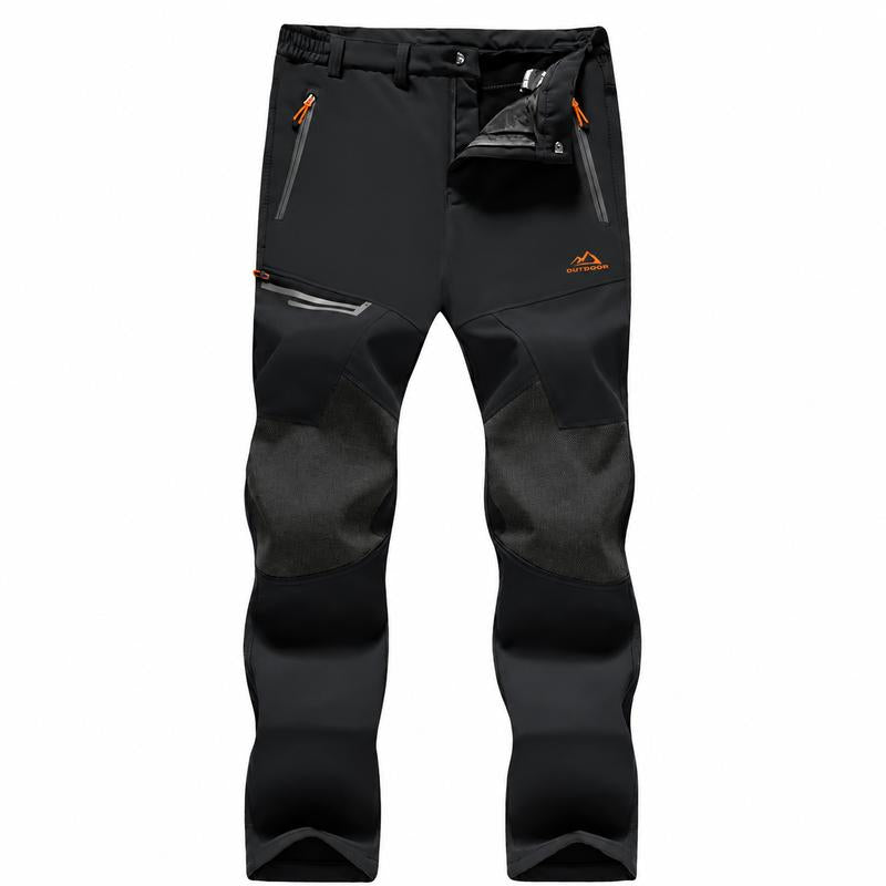 Men's Fleece-Lined Snow Pants for Winter