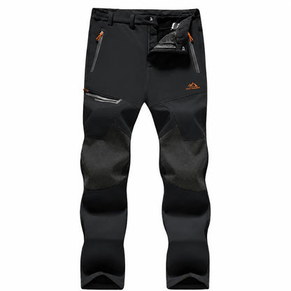 Men's Fleece-Lined Snow Pants for Winter