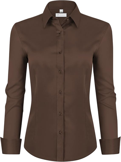 [LAST DAY SALE]💚Womens Classic-Fit Dress Shirts