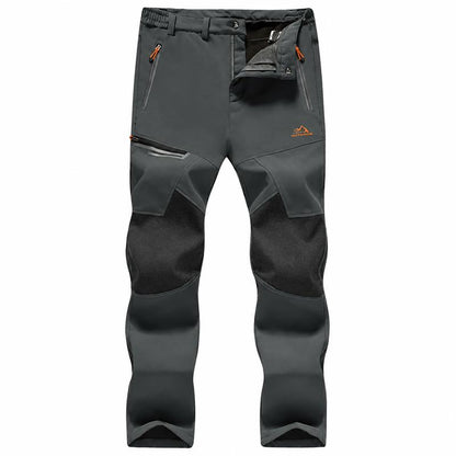 Men's Fleece-Lined Snow Pants for Winter