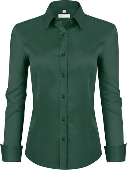 [LAST DAY SALE]💚Womens Classic-Fit Dress Shirts