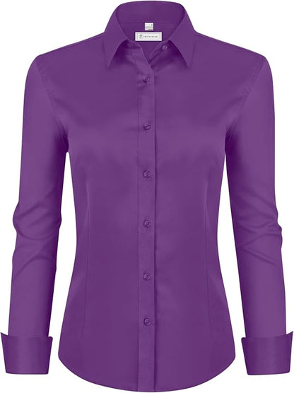 [LAST DAY SALE]💚Womens Classic-Fit Dress Shirts