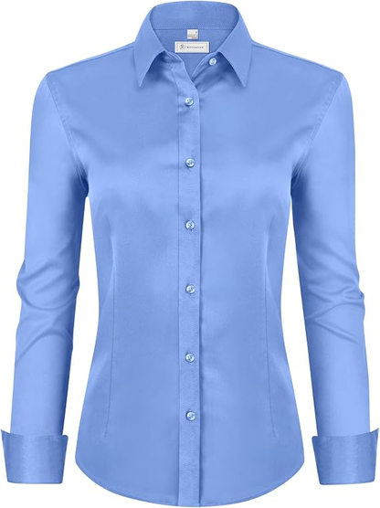 [LAST DAY SALE]💚Womens Classic-Fit Dress Shirts