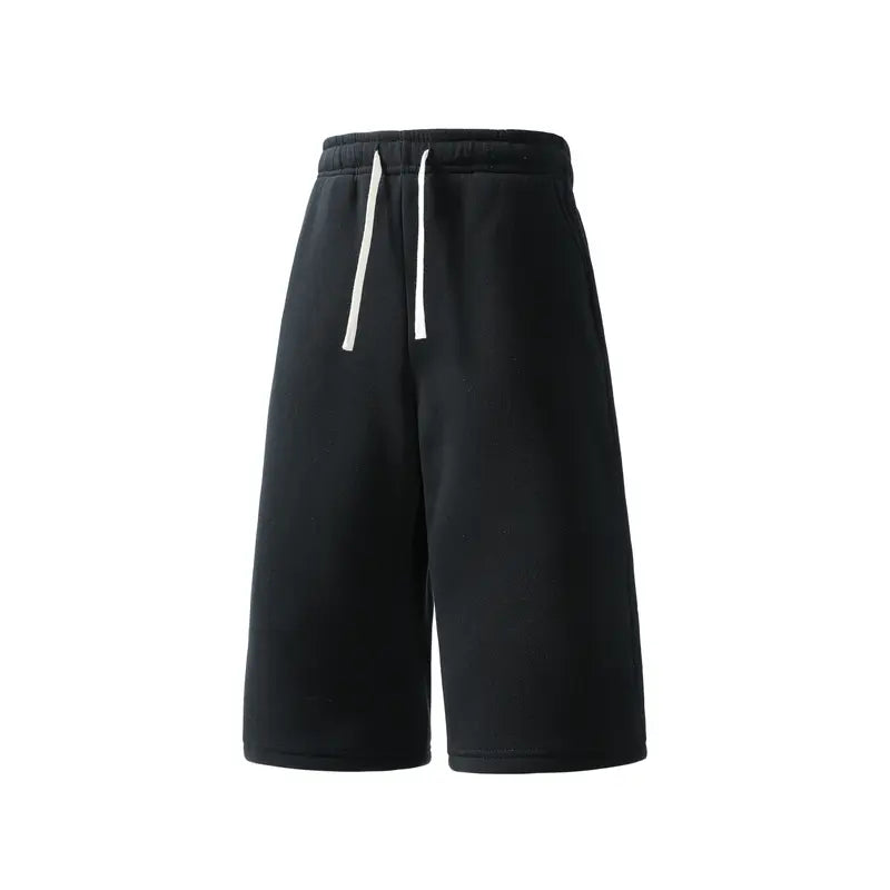 Casual Wide Leg Sweat Shorts – Soft Drawstring Lounge Shorts for Everyday Comfort