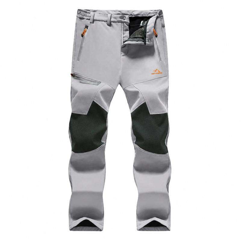 Men's Fleece-Lined Snow Pants for Winter