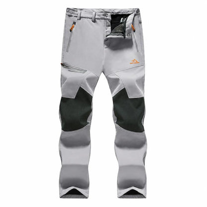 Men's Fleece-Lined Snow Pants for Winter