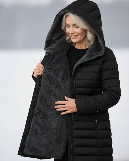 [BLACK FRIDAY SALE]Quilted coat with fleece lining