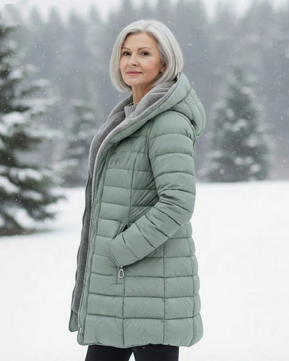 [BLACK FRIDAY SALE]Quilted coat with fleece lining