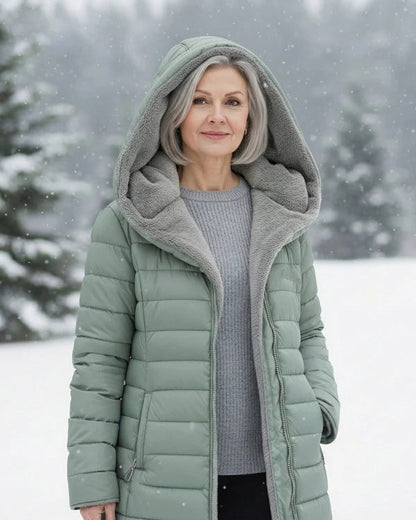 [BLACK FRIDAY SALE]Quilted coat with fleece lining
