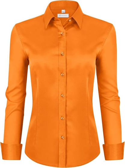 [LAST DAY SALE]💚Womens Classic-Fit Dress Shirts