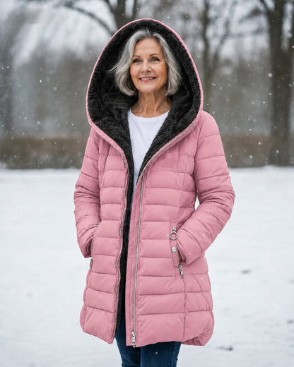 [BLACK FRIDAY SALE]Quilted coat with fleece lining