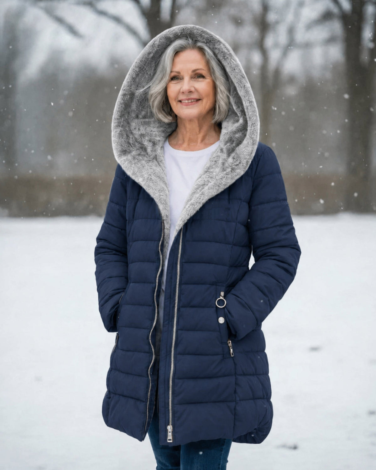 [BLACK FRIDAY SALE]Quilted coat with fleece lining