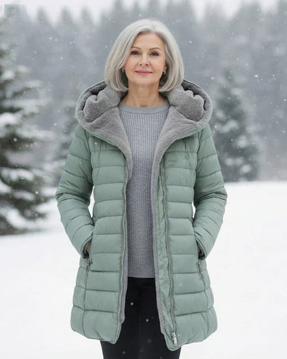 [BLACK FRIDAY SALE]Quilted coat with fleece lining