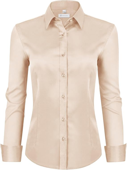 [LAST DAY SALE]💚Womens Classic-Fit Dress Shirts