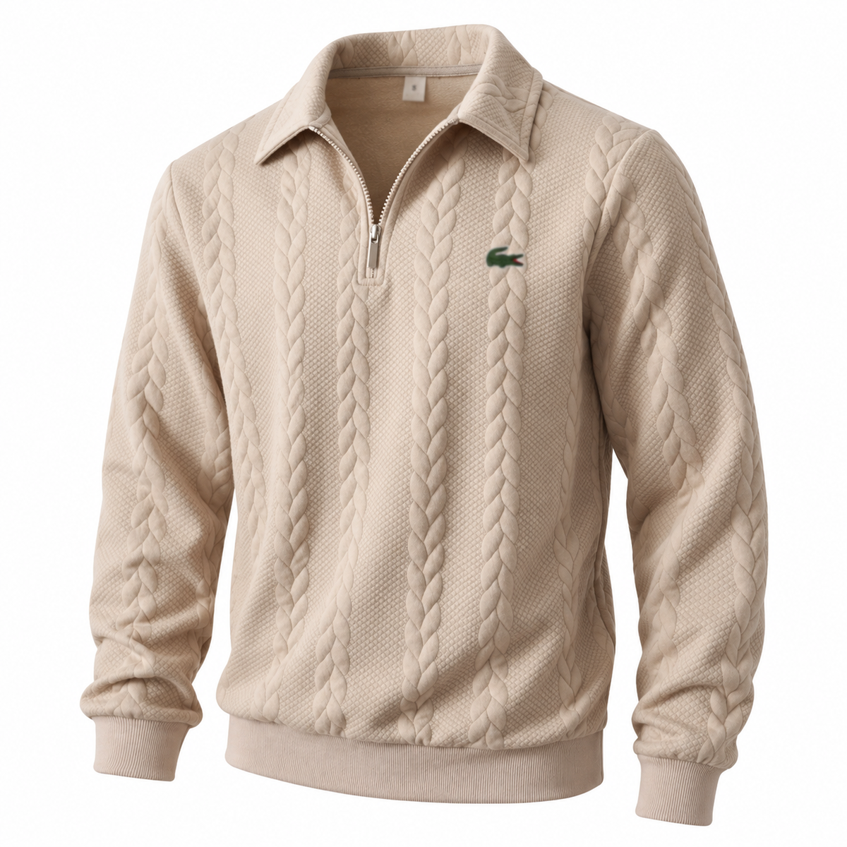 🐊Old-Money Sweatshirt  with Half-Zip and Polo Collar🔥
