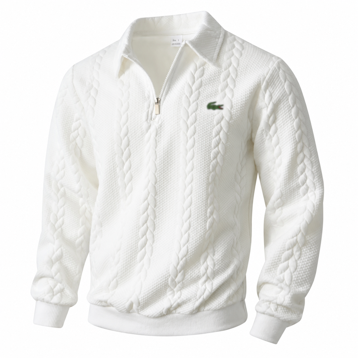 🐊Old-Money Sweatshirt  with Half-Zip and Polo Collar🔥