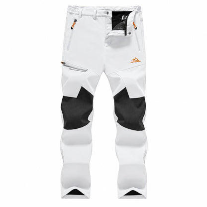 Men's Fleece-Lined Snow Pants for Winter